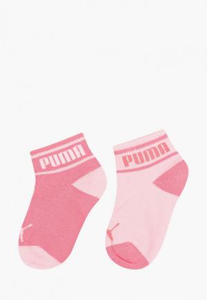 Носки 2 пары PUMA BABY WORDING SOCK 2P. Цвет: розовый