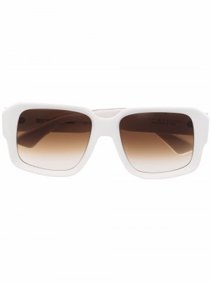 Солнцезащитные очки 1388 Limited Edition в квадратной оправе Cutler & Gross. Цвет: белый