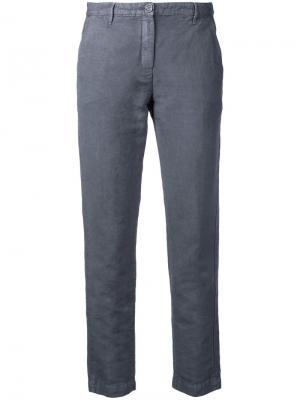 Укороченные брюки Massimo Alba. Цвет: серый