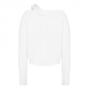 Хлопковый пуловер RTA. Цвет: белый