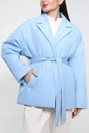 Куртка женская 23270600 голубая 36 Perspective. Цвет: голубой