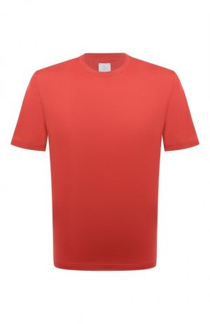 Хлопковая футболка Eleventy. Цвет: оранжевый