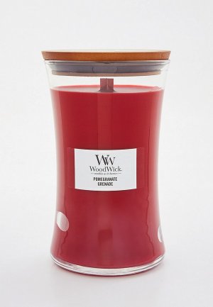 Свеча ароматическая Woodwick большая, Гранат 610 г. Цвет: красный