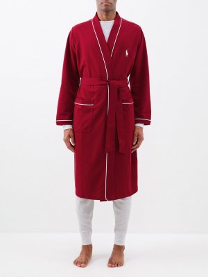 Халат из хлопкового джерси с вышитым логотипом , красный Polo Ralph Lauren