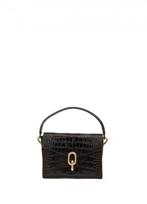 Черная женская кожаная сумка mini colette Anine Bing
