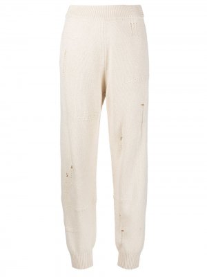 Трикотажные спортивные брюки Helmut Lang. Цвет: нейтральные цвета