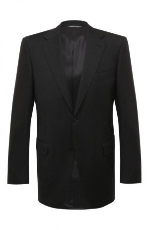 Шерстяной пиджак Canali. Цвет: серый