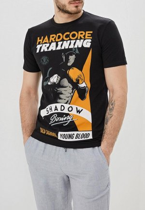 Футболка Hardcore Training Shadow boxing. Цвет: черный
