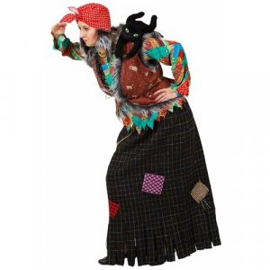Карнавальный костюм взрослый Баба Яга (16353) 50-52 Elite CLASSIC. Цвет: коричневый