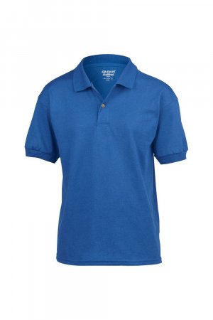 Рубашка поло из джерси DryBlend, синий Gildan