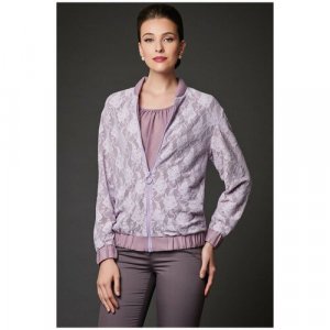 Пиджак , размер 48, фиолетовый Арт-Деко. Цвет: сиреневый/фиолетовый