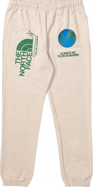 Спортивные брюки x Online Ceramics Graphic Sweatpants 'White Regrind', кремовый The North Face