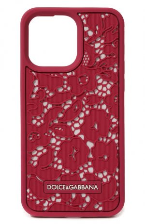 Чехол для iPhone 14 Pro Max Dolce & Gabbana. Цвет: розовый