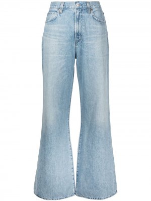 Расклешенные джинсы Rosanna с завышенной талией Citizens of Humanity. Цвет: синий