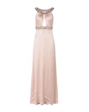 Длинное платье JIKI. Цвет: светло-розовый