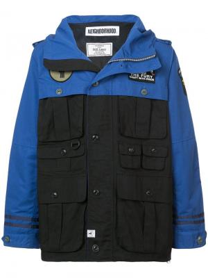 Куртка-карго с капюшоном Neighborhood. Цвет: черный
