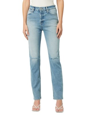 Прямые джинсы Holly с высокой посадкой , цвет Light Blue Hudson