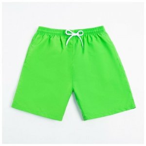 Плавки купальные мужские однотонные, цвет зелёный, размер 52 MINAKU. Цвет: зеленый