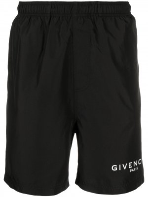 Плавки с логотипом Givenchy. Цвет: черный
