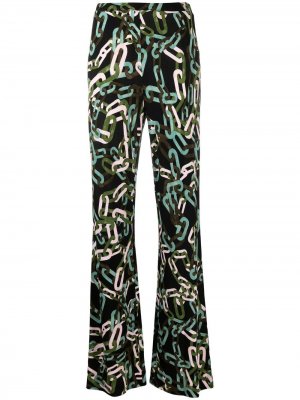 Расклешенные брюки Caspian DVF Diane von Furstenberg. Цвет: зеленый