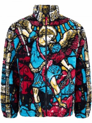 Флисовая куртка Saint Michael Supreme. Цвет: разноцветный