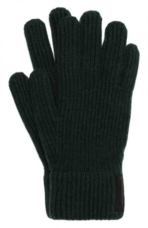 Кашемировые перчатки Giorgio Armani. Цвет: зелёный