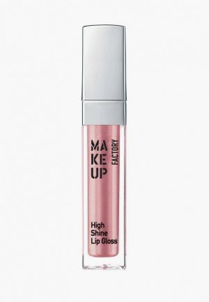 Блеск для губ Make Up Factory с эффектом влажных High Shine Lip Gloss. Цвет: розовый