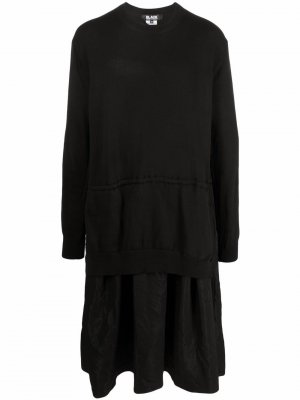 Ярусное платье мини Black Comme Des Garçons. Цвет: черный