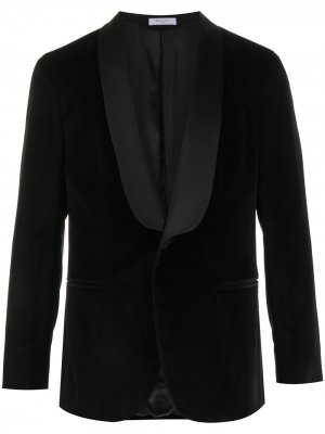 Бархатный пиджак-смокинг Boglioli. Цвет: черный