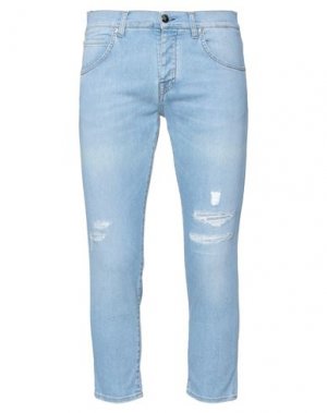 Укороченные джинсы 2 MEN. Цвет: синий