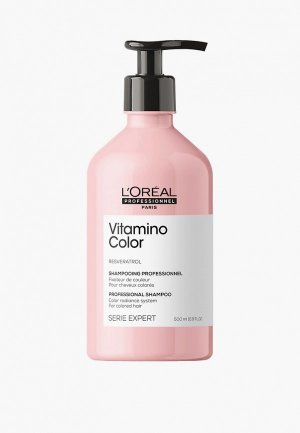 Шампунь LOreal Professionnel L'Oreal для Окрашенных волос, Serie Expert Vitamino Color, 500 мл. Цвет: прозрачный
