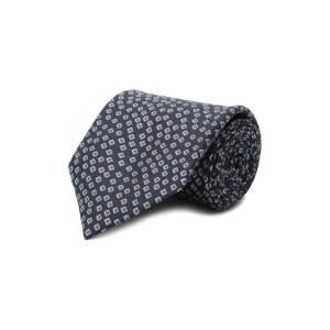 Комплект из галстука и платка Brioni. Цвет: синий