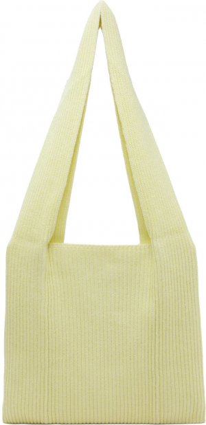 Желтая большая сумка-тоут Luxe Cardi Stitch Joseph