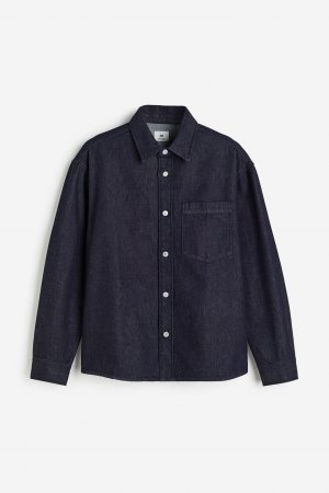 Джинсовая рубашка стандартного кроя H&M