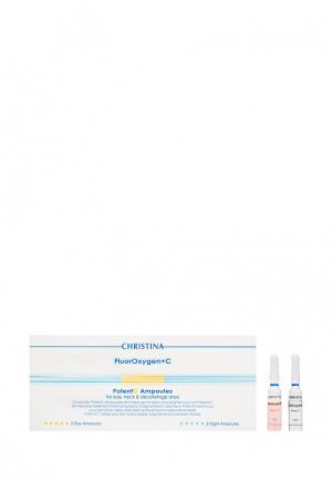 Ампулы Fluoroxygen + CPotentC Christina FluorOxygen+C - Осветление и омоложение кожи 20 мл. Цвет: белый