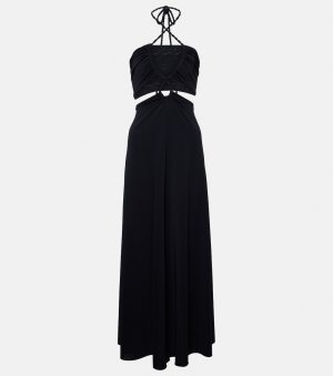Платье макси tina из джерси с вырезом халтер , черный Eres