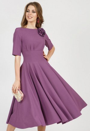 Платье Olivegrey SANTA. Цвет: фиолетовый