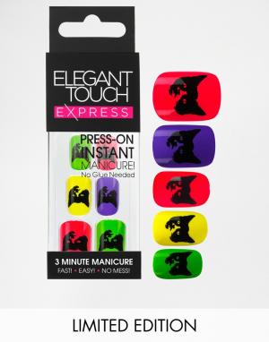 Накладные ногти ограниченной серии для быстрого маникюра Elegant Touch. Цвет: pop cats