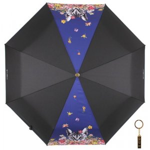 Зонт , черный, синий FLIORAJ. Цвет: черный/черный-синий/синий