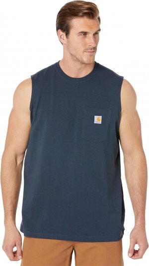 Топ Workwear Pocket Sleeveless T-Shirt , темно-синий Carhartt