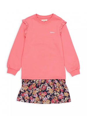 Платье-свитшот Lyla для маленьких девочек и , цвет pink punch Barbour
