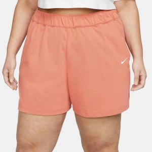 Женские шорты из джерси Sportswear (большие размеры), апельсин Nike
