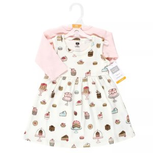 Комплект из хлопкового платья и кардигана для младенцев малышей Hudson, Sweet Bakery Hudson Baby