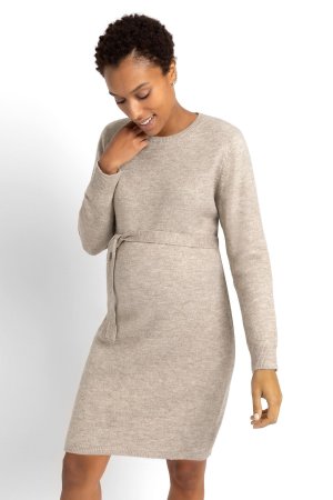 Трикотажное платье для беременных с круглым вырезом Jojo Maman Bébé