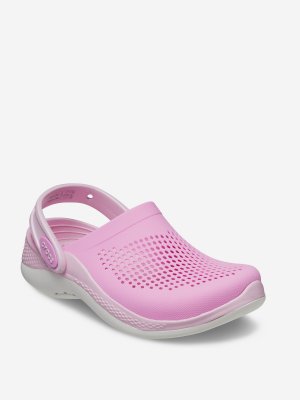 Шлепанцы для девочек LiteRide 360 Clog K, Розовый, размер 34-35 Crocs. Цвет: розовый
