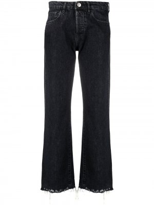 Расклешенные джинсы средней посадки 3x1. Цвет: синий