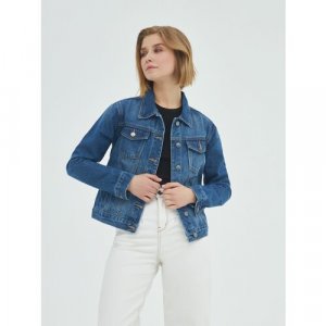 Женская джинсовая куртка LJCK037-3 р. M, синий Velocity. Цвет: синий