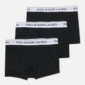 Комплект мужских трусов Classic Trunk 3-Pack Polo Ralph Lauren. Цвет: чёрный