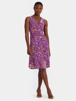 Коктейльное платье стандартного кроя, фиолетовый Lauren Ralph