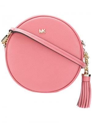 Круглая сумка на плечо Mercer Michael Kors. Цвет: розовый